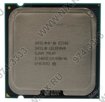Лот: 1084834. Фото: 1. Celeron E3300 2.5 ГГц/ 1Мб/ 800МГц... Процессоры