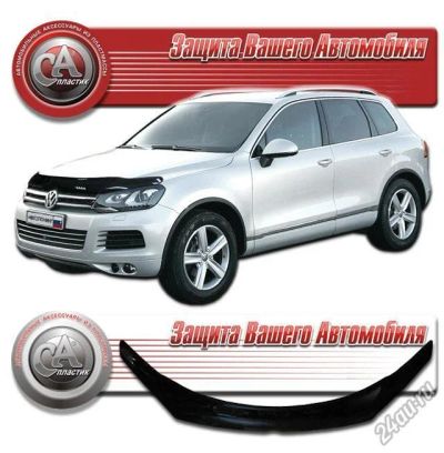 Лот: 5744137. Фото: 1. Дефлектор капота черный (спойлер... Детали тюнинга