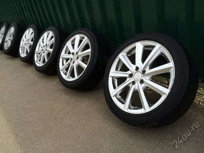 Лот: 5742655. Фото: 1. Комплект колес e R17 5*100 + лето... Шины на дисках