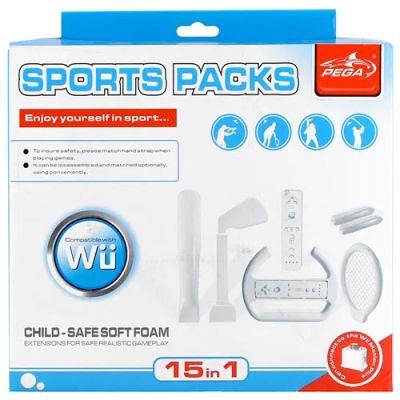 Лот: 3730650. Фото: 1. Wii Набор 15-in-1 "Trainer Sports... Аксессуары, геймпады