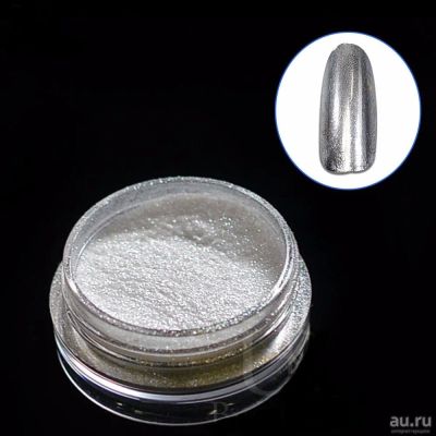 Лот: 8176761. Фото: 1. Пигмент + аппликатор Mirror Shine... Украшения, дизайн ногтей