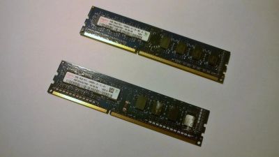 Лот: 6055773. Фото: 1. Hynix DDR3 2шт по 2gb. Оперативная память