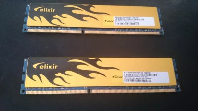 Лот: 7553898. Фото: 1. Elexir 2 x 4 Gb 1600 PC (8Gb... Оперативная память