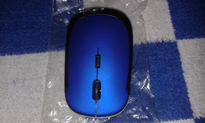 Лот: 10433667. Фото: 1. Мышь беспроводная Blue. Клавиатуры и мыши