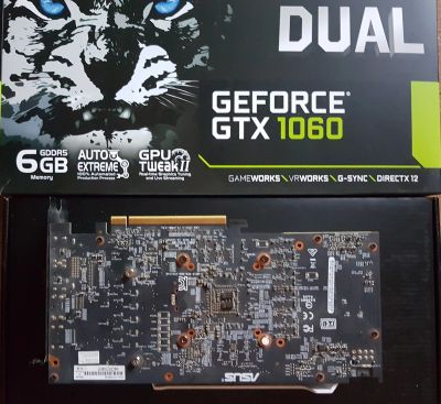 Лот: 13608577. Фото: 1. ASUS nVidia GeForce GTX 1060... Видеокарты