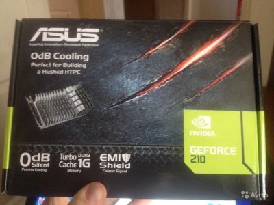Лот: 7103612. Фото: 1. ASUS GeForce 210 1Gb. Видеокарты
