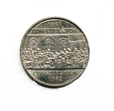 Лот: 4668734. Фото: 1. Канада.1 доллар 1982 г. 115 лет... Америка