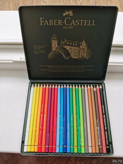 Лот: 17873794. Фото: 1. Faber Castell Polychromos цветные... Краски, карандаши, мелки