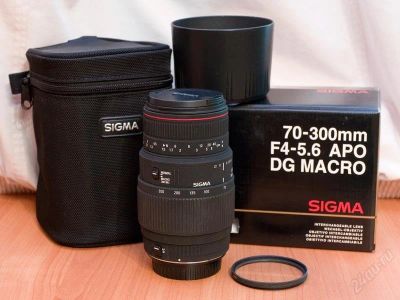 Лот: 773425. Фото: 1. Sigma 70-300, F4-5.6 APO Macro... Объективы
