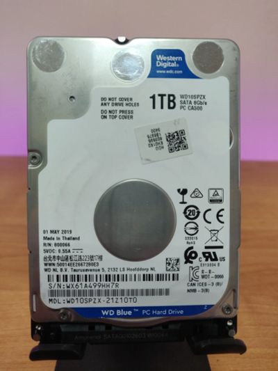 Лот: 22196885. Фото: 1. HDD 1000Gb/WD/SATA/2,5"/5400 об... Жёсткие диски (HDD)