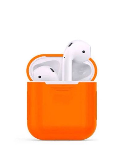 Лот: 15402723. Фото: 1. Чехол для AirPods/Airpods 2 Оранжевый... Чехлы, бамперы