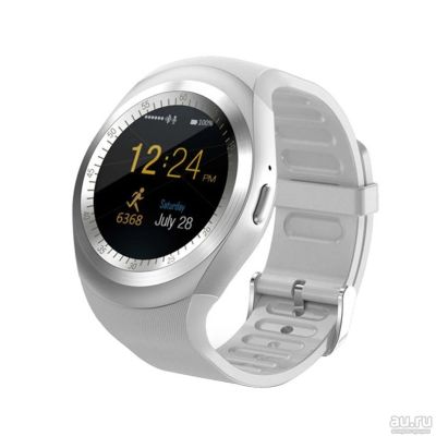 Лот: 15574692. Фото: 1. Умные часы Smart watch Y1 белые... Смарт-часы, фитнес-браслеты, аксессуары