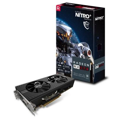 Лот: 12710540. Фото: 1. Видеокарта Sapphire Nitro+ RX570... Видеокарты