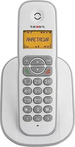 Лот: 24559261. Фото: 1. Радиотелефон teXet TX-D4505A White... DECT и радиотелефоны