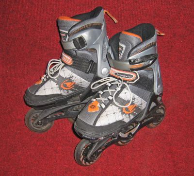 Лот: 11823693. Фото: 1. Ролики детские раздвижные Rollerblade... Роликовые коньки, скейтборды, самокаты