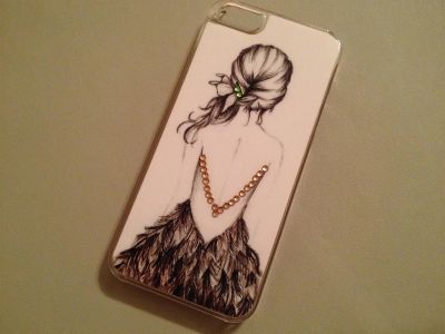 Лот: 3523362. Фото: 1. Чехол с девочкой на iPhone 5. Чехлы, бамперы