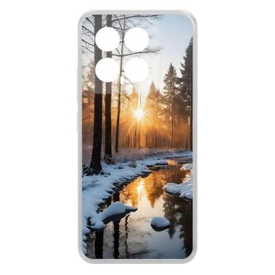 Лот: 25134700. Фото: 1. Чехол Krutoff Clear Case "Весна... Чехлы, бамперы