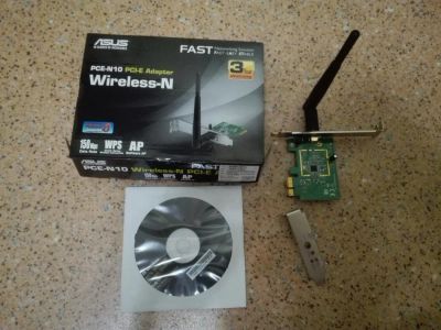 Лот: 10659632. Фото: 1. ASUS PCE-N10. WiFi, Bluetooth адаптеры