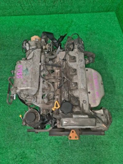Лот: 19382720. Фото: 1. Двигатель Toyota Carib AE115 7A-FE... Двигатель и элементы двигателя