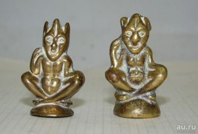 Лот: 16540125. Фото: 1. Фигурки Чёртики 2 шт. (N213). Другое (антиквариат)
