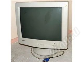Лот: 352013. Фото: 1. рабочий 17 " монитор самтрон 75е. ЭЛТ-мониторы