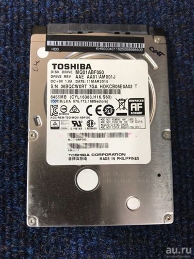 Лот: 13516147. Фото: 1. 2.5 Дюйма 500GB Toshiba MQ01ABF050... Жёсткие диски