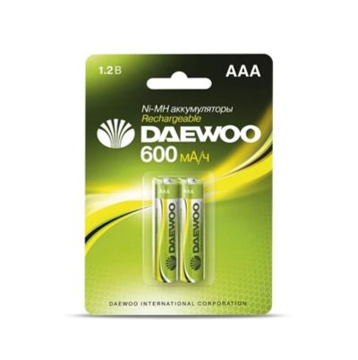 Лот: 17060042. Фото: 1. Батарейка акк.DAEWOO AAA ( 600mAh... Батарейки, аккумуляторы, элементы питания