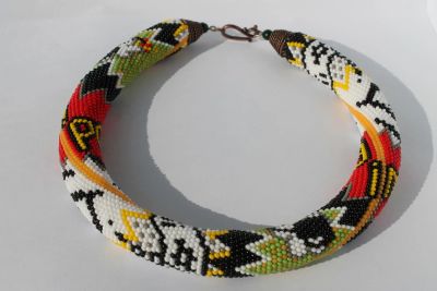 Лот: 8374319. Фото: 1. Жгут из бисера "Комикс" 45 см. Бижутерия ручной работы