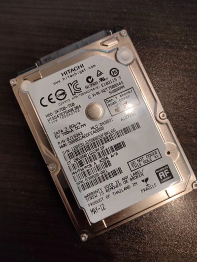 Лот: 17244228. Фото: 1. Hitachi 5K750 HTS547550A9E384... Жёсткие диски (HDD)