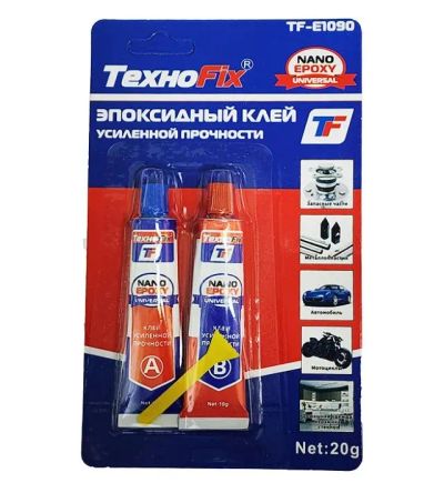 Лот: 25327760. Фото: 1. Клей эпоксидный ТехноFix в шприце... Клеи, герметики, пена монтажная, клейкие ленты