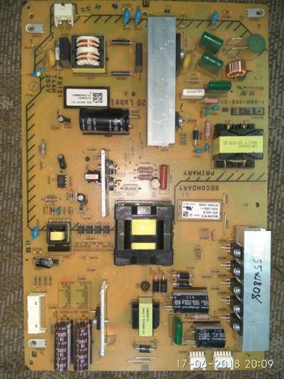 Лот: 11711190. Фото: 1. psu 1-888-356-21 Sony KDL-55W808. Запчасти для телевизоров, видеотехники, аудиотехники