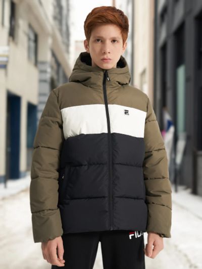 Лот: 24278246. Фото: 1. Пуховик для мальчиков FILA, Черный. Легкие куртки, толстовки