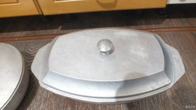 Лот: 17313069. Фото: 1. Утятница жаровня казан литой алюминий... Жаровни, казаны