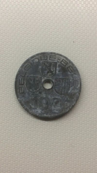 Лот: 19415926. Фото: 1. Монета Бельгия 10 сантим 1941... Европа