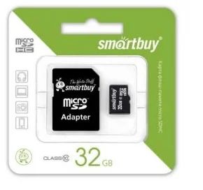 Лот: 10671706. Фото: 1. Карта памяти microSD 32 Gb SmartBuy... Карты памяти