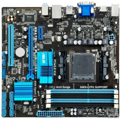 Лот: 18480399. Фото: 1. Материнская плата ASUS M5A78L-M... Материнские платы