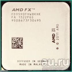 Лот: 13136594. Фото: 1. AMD fx-9590 AM3+ 8 ядер 4,7-5... Процессоры