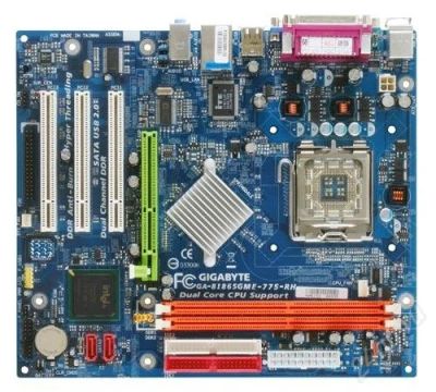 Лот: 1385561. Фото: 1. Материнская плата Gigabyte GA-8I865GME-775-RH... Материнские платы