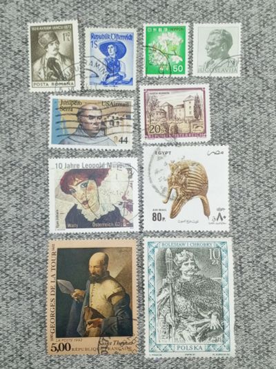 Лот: 25845977. Фото: 1. Набор из 10 почтовых марок - Мира. Марки