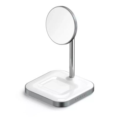 Лот: 21763565. Фото: 1. Беспроводная зарядка Satechi Aluminum... Беспроводные модемы