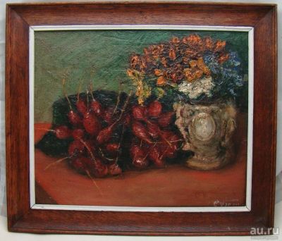Лот: 18242403. Фото: 1. Картина старинная натюрморт (Y965... Другое (антиквариат)