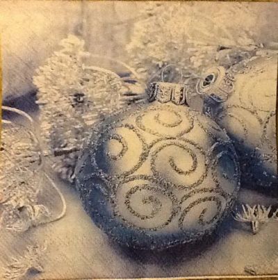 Лот: 4744519. Фото: 1. Салфетка для декупажа. Голубые... Декупаж