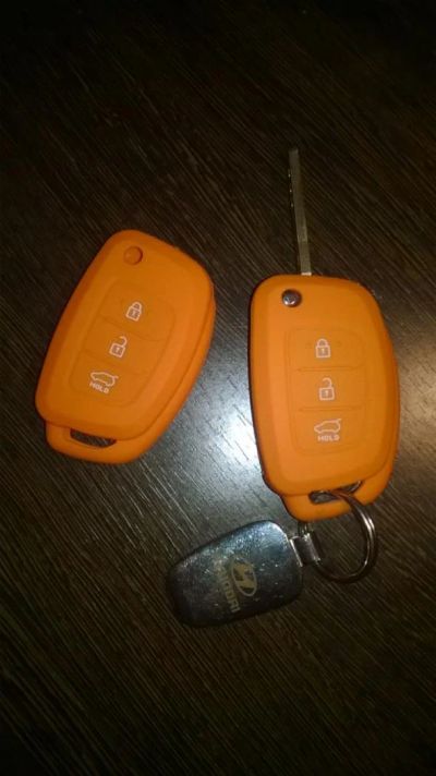 Лот: 4573203. Фото: 1. Чехол для ключа на Hyundai. Чехлы, коврики, оплетки руля