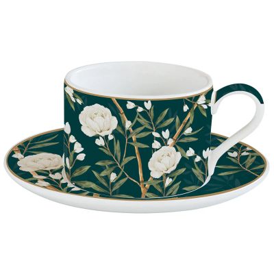 Лот: 24936714. Фото: 1. Чайная пара Easy Life Royal Peonie. Кружки, стаканы, бокалы