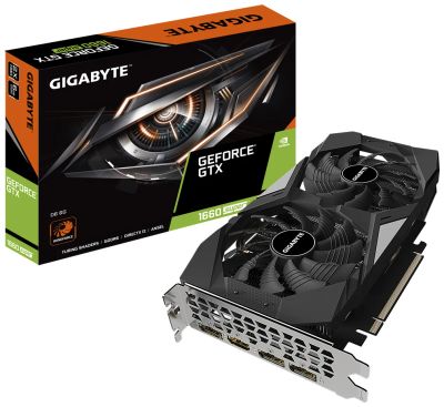 Лот: 18412128. Фото: 1. Видеокарта 6Gb GTX1660 Super Gigabyte... Видеокарты