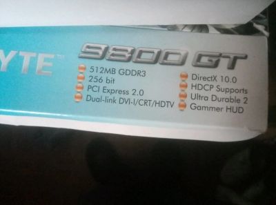 Лот: 11865340. Фото: 1. GeForce 9800GT. Видеокарты