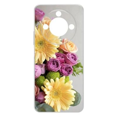 Лот: 25086829. Фото: 1. Чехол Krutoff Clear Case "Букет... Чехлы, бамперы