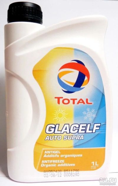 Лот: 10894937. Фото: 1. Total Glacelf Auto Supra 1 л. Масла, жидкости
