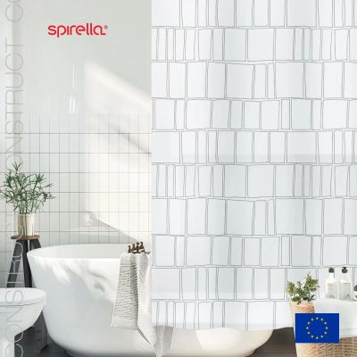 Лот: 24942709. Фото: 1. Штора для ванной комнаты Spirella... Аксессуары для ванной