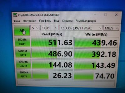 Лот: 17594833. Фото: 1. SSD 128Gb + Win10Pro. SSD-накопители